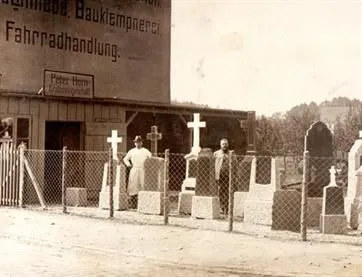 Historische Aufnahme Horn Grabmale